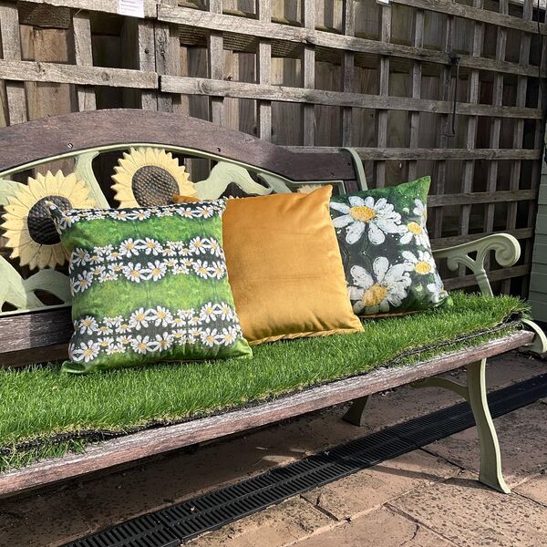 Daisy Chains Soft Velvet Cushion