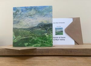 Green Fields Greetings Card