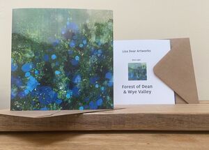 Blue Light Greetings Card
