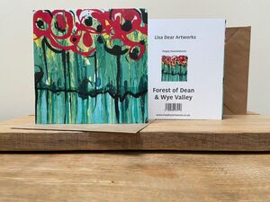 Poppy Roundabouts Greetings Card