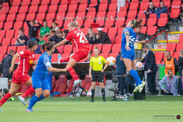 The Danish Women's Cupfinal, FC Nordsjælland v Fortuna Hjorring at "Aalborg Portland Park", Aalborg, Denmark