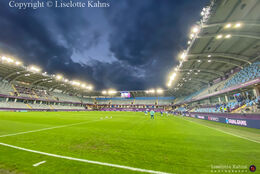Half-time in the UEFA Women's Champions League Final, Chelsea vs. FC Barcelona at "Gamla Ullevi" Stadium in Gothenburg, Sweden