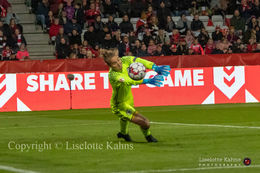 WMS NT, Denmark vs. Bosnia and Herzegovina, Viborg 2019. The BIH goalkeeper in action