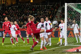 Denmark vs. Georgia. Nanna Christiansen in action