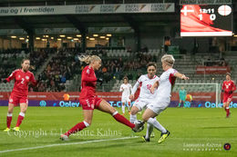 WMS NT, Denmark vs. Georgia. Viborg 2019. Stine Larsen in action