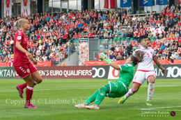 WMS NT, Denmark vs. Malta, Viborg 2019. Stine Larsen the sixth goal.
