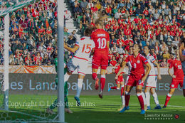 WMS NT, Denmark vs. Malta, Viborg 2019. Pernille Harder scores the second goal