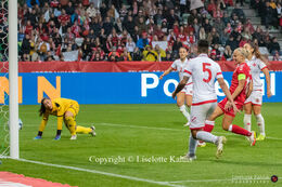 Pernille Harder (#10 Denmark) scoring Pernille Harder (#10 Denmark) scoring her 66th goal for "Kvindelandsholdet", hence becoming Denmark's all time leading top scorer in the World Cup qualifier Denmark vs Malta at Energi Viborg Arena in Viborg, Denmark  her 66th goal for "Kvindelandsholdet", hence becoming Denmark's all time leading top scorer in the World Cup qualifier Denmark vs Malta at Energi Viborg Arena in Viborg, Denmark in the World Cup qualifier Denmark vs Malta at Energi Viborg Arena in Viborg, Denmark