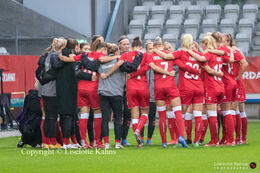 Team spirit before the World Cup qualifier Denmark vs Malta at Energi Viborg Arena in Viborg, Denmark