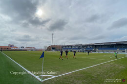 Warm-up before the "Gjensidige Kvindeliga" match between Fortuna Hjorring and HB Koge at Hjorring stadium in Hjorring, Denmark