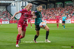 Women's Nations League premiere, Denmark vs Germany at Viborg Stadium, Denmark