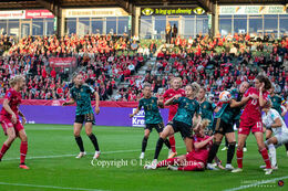 Women's Nations League premiere, Denmark vs Germany at Viborg Stadium, Denmark