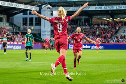 Women's Nations League premiere, Denmark vs Germany at Viborg Stadium, Denmark