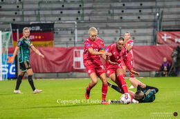 Women's Nations League premiere, Denmark vs Germany at Viborg Stadium, Denmark