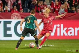 Women's Nations League premiere, Denmark vs Germany at Viborg Stadium, Denmark