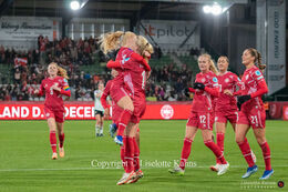 Women's Nations League match, Denmark vs Wales at Viborg Stadium, Denmark