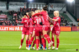 Women's Nations League match, Denmark vs Wales at Viborg Stadium, Denmark