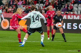 Women's Nations League match, Denmark vs Wales at Viborg Stadium, Denmark