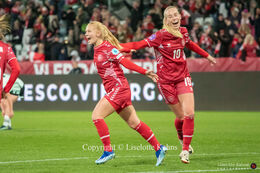 Women's Nations League match, Denmark vs Wales at Viborg Stadium, Denmark