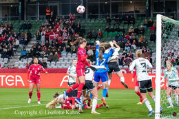 Women's Nations League match, Denmark vs Wales at Viborg Stadium, Denmark