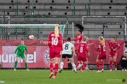 Women's Nations League match, Denmark vs Wales at Viborg Stadium, Denmark