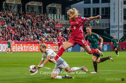 Women's Nations League premiere, Denmark vs Germany at Viborg Stadium, Denmark