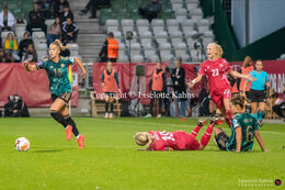 Women's Nations League premiere, Denmark vs Germany at Viborg Stadium, Denmark