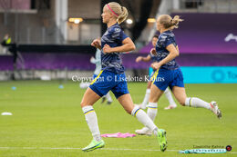 Pernille Harder (#23 Chelsea) during warm-up in the UEFA Women's Champions League Final, Chelsea vs. FC Barcelona