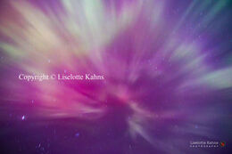 Extremely powerful northern lights in Denmark (Vendsyssel), fully visible to the naked eye and even exploding in an epic corona.