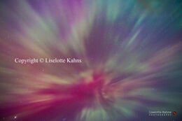 Extremely powerful northern lights in Denmark (Vendsyssel), fully visible to the naked eye and even exploding in an epic corona.