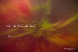 Extremely powerful northern lights in Denmark (Vendsyssel), fully visible to the naked eye and even exploding in an epic corona.