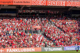 All the Danish fans are ready before the friendly match Denmark vs Brazil at Parken Stadium, Copenhagen, Denmark
