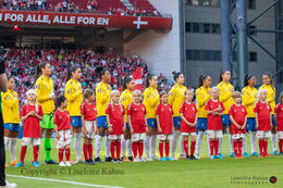 Starting XI for Brazil in the friendly match Denmark vs Brazil at Parken Stadium, Copenhagen, Denmark