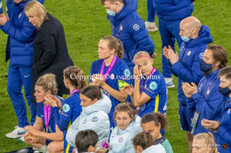 The Chelsea squad express disappointment after the UEFA Women's Champions League Final, Chelsea vs. FC Barcelona