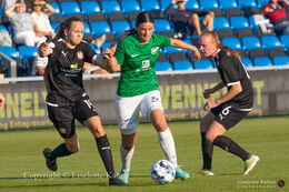 "Kvindeliga" match Fortuna Hjorring vs. Aab at "Bredbaand Nord Arena" in Hjorring, Denmark