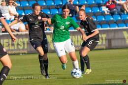 "Kvindeliga" match Fortuna Hjorring vs. Aab at "Bredbaand Nord Arena" in Hjorring, Denmark