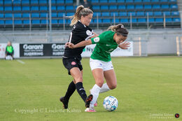 "Kvindeliga" match Fortuna Hjorring vs. Aab at "Bredbaand Nord Arena" in Hjorring, Denmark