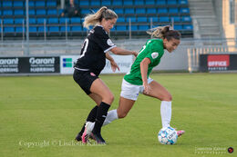 "Kvindeliga" match Fortuna Hjorring vs. Aab at "Bredbaand Nord Arena" in Hjorring, Denmark