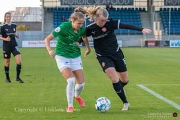 "Kvindeliga" match Fortuna Hjorring vs. Aab at "Bredbaand Nord Arena" in Hjorring, Denmark