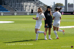 "Kvindeliga" match Fortuna Hjorring vs. KoldingQ at "Bredbaand Nord Arena" in Hjorring, Denmark