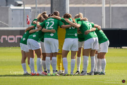 "Kvindeliga" match Fortuna Hjorring vs. KoldingQ at "Bredbaand Nord Arena" in Hjorring, Denmark