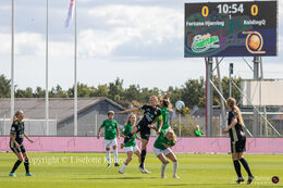"Kvindeliga" match Fortuna Hjorring vs. KoldingQ at "Bredbaand Nord Arena" in Hjorring, Denmark