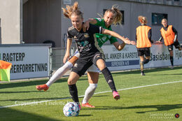 "Kvindeliga" match Fortuna Hjorring vs. KoldingQ at "Bredbaand Nord Arena" in Hjorring, Denmark