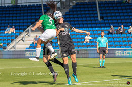 "Kvindeliga" match Fortuna Hjorring vs. KoldingQ at "Bredbaand Nord Arena" in Hjorring, Denmark