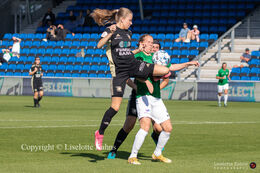 "Kvindeliga" match Fortuna Hjorring vs. KoldingQ at "Bredbaand Nord Arena" in Hjorring, Denmark