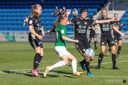 "Kvindeliga" match Fortuna Hjorring vs. KoldingQ at "Bredbaand Nord Arena" in Hjorring, Denmark