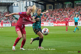 Women's Nations League premiere, Denmark vs Germany at Viborg Stadium, Denmark