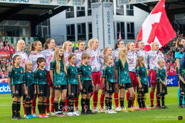 Women's Nations League premiere, Denmark vs Germany at Viborg Stadium, Denmark