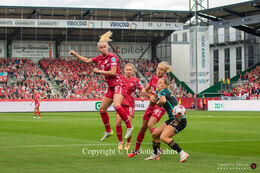Women's Nations League premiere, Denmark vs Germany at Viborg Stadium, Denmark