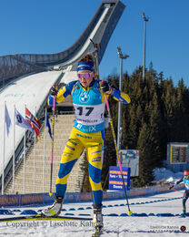 Linn Persson at the BMW IBU biathlon finals in Holmenkollen, Oslo, Norway